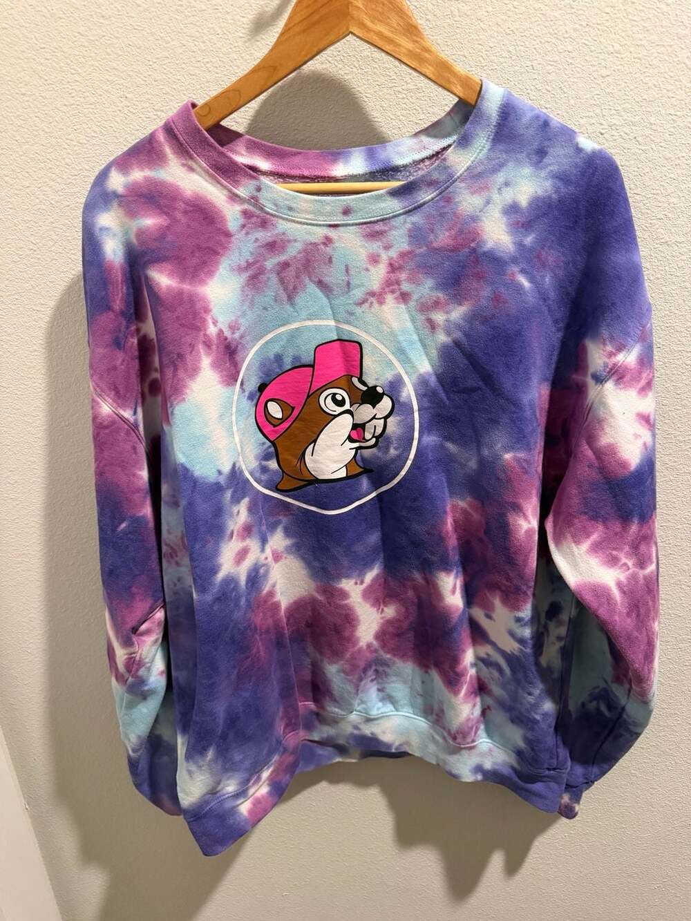 Buc-ee's Tie-Dye Graphic Crewneck Sweatshirt Size XL‎